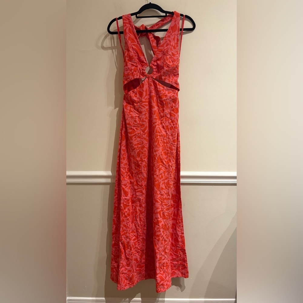 FREE PEOPLE Kira Jumpsuit Cherry Combo Size XS - Picture 3 of 8